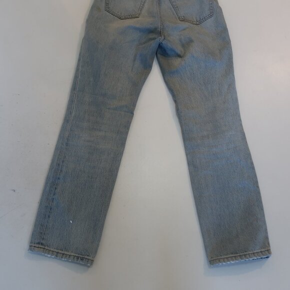 Womens Alexander Wang Blue (Item-79) Cult Straight Leg High-Rise Denim Jeans 25 - Picture 11 of 14